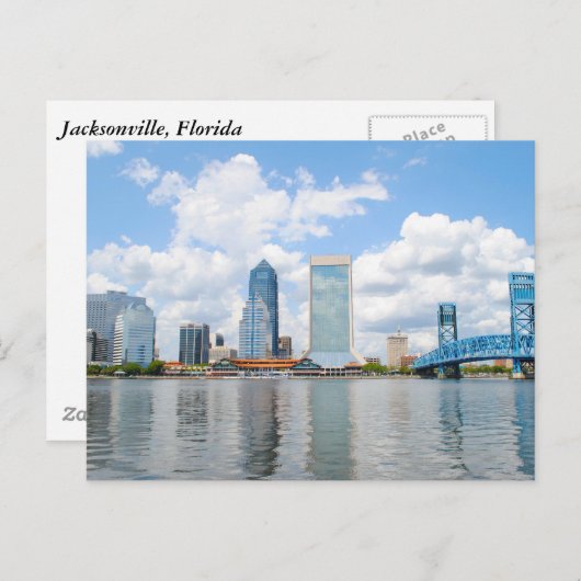 Carte Postale Jacksonville, Floride (Devant / Derrière)