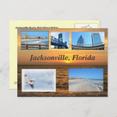 Carte Postale Jacksonville, Floride (Devant / Derrière)
