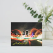 Carte Postale Jacksonville, Floride et la fontaine de l'amitié (Debout devant)