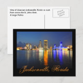 Carte Postale Jacksonville, Floride, États-Unis (Devant / Derrière)