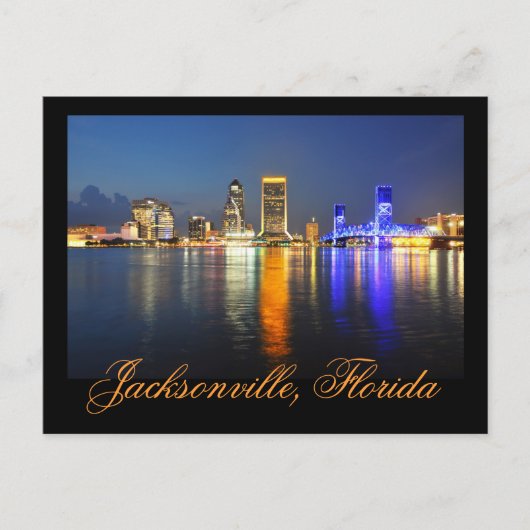 Carte Postale Jacksonville, Floride, États-Unis (Devant)