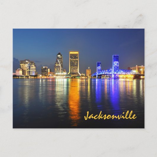 Carte Postale Jacksonville, Floride, États-Unis (Devant)