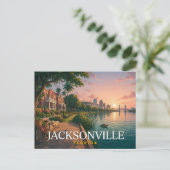 Carte Postale Jacksonville Floride Front de mer de la rivière Vo (Debout devant)