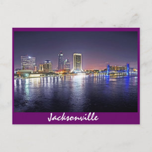 Carte Postale Jacksonville, Floride la nuit