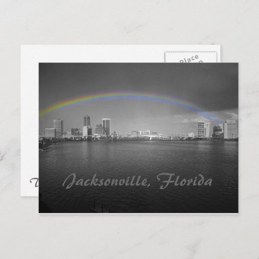 Carte Postale Jacksonville, Floride Rainbow (Devant / Derrière)