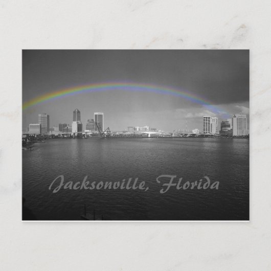 Carte Postale Jacksonville, Floride Rainbow (Devant)
