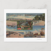 Carte Postale Jacksonville, Floride - Salutations De (Devant)