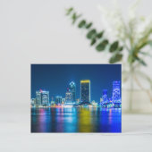 Carte Postale Jacksonville Floride Skyline le long de la rivière (Debout devant)