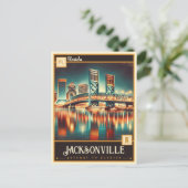 Carte Postale Jacksonville, Floride | VINTAGE (Debout devant)