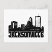 Carte Postale Jacksonville Skyline (Devant)
