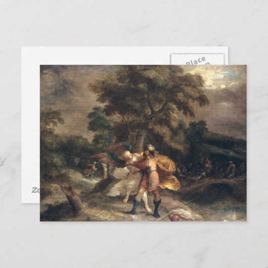 Carte Postale Jacob et l'ange (Devant / Derrière)