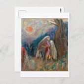 Carte Postale Jacob et l'ange | Odilon Redon | (Devant / Derrière)