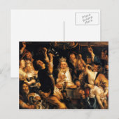 Carte Postale Jacob Jordaens - Boissons Roi (Devant / Derrière)