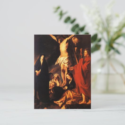 Carte Postale Jacob Jordaens - Christ en croix (Debout devant)
