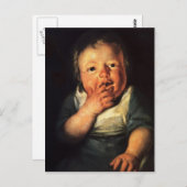 Carte Postale Jacob Jordaens - Étude sur les petits enfants (Devant / Derrière)