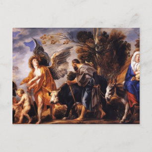 Carte Postale Jacob Jordaens - La fuite en Egypte