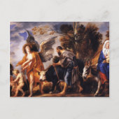 Carte Postale Jacob Jordaens - La fuite en Egypte (Devant)