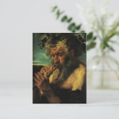 Carte Postale Jacob Jordaens - Le buste de Satyr (Debout devant)