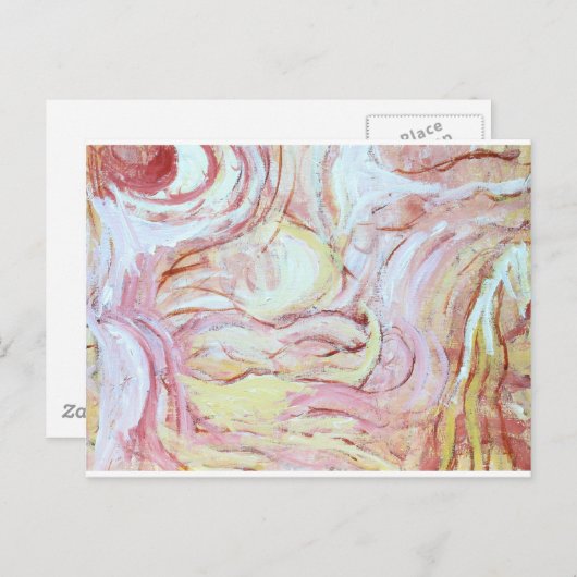 Carte Postale Jacob lutte avec l'ange (peinture abstraite) (Devant / Derrière)