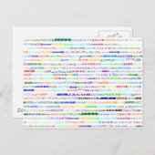 Carte postale Jacob Text Design II (Devant / Derrière)