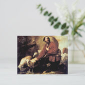 Carte Postale Jacob with the Flock of Laban par Jusepe de Ribera (Debout devant)