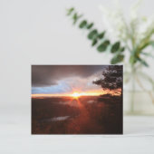 Carte Postale Jacobs Hill Storm Sunset Royalston MA (Debout devant)