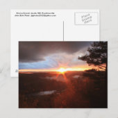 Carte Postale Jacobs Hill Storm Sunset Royalston MA (Devant / Derrière)