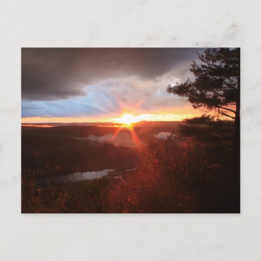 Carte Postale Jacobs Hill Storm Sunset Royalston MA (Devant)