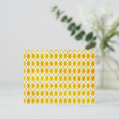Carte Postale Jacquard jaune (Debout devant)