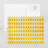 Carte Postale Jacquard jaune (Devant / Derrière)