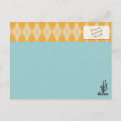 Carte Postale Jacquard orange (Dos)