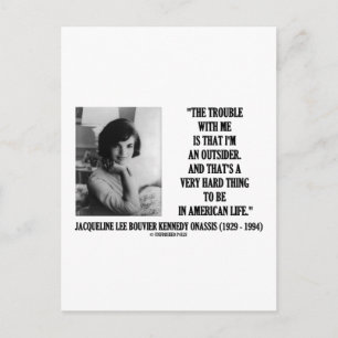 Carte Postale Jacqueline Kennedy Trouble Avec Moi Citation Extér