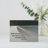 Carte Postale Jacques 4:10 Humble-toi devant le Seigneur... (Debout devant)