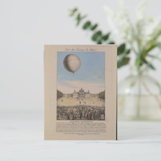 Carte Postale Jacques Alexandre Cesar Charles (Debout devant)