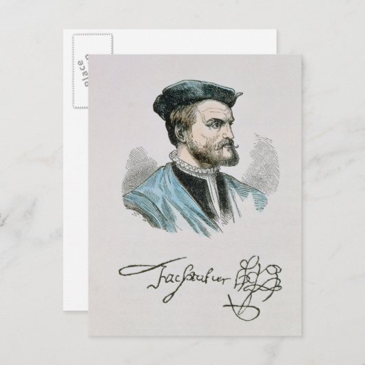 Carte Postale Jacques Cartier (Devant / Derrière)