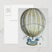 Carte Postale Jacques Charles et Nicholas Robert's Balloon (Devant / Derrière)