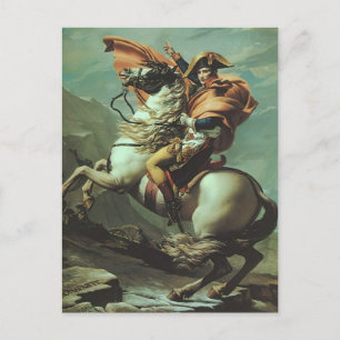 Carte Postale Jacques-David-Napoléon Traversant les Alpes