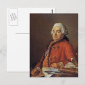 Carte Postale Jacques David- Portrait de Jacques François (Devant / Derrière)