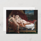Carte Postale Jacques-Louis David Cupid et Psyche (Devant / Derrière)