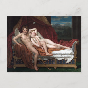 Carte Postale Jacques-Louis David Cupid et Psyche