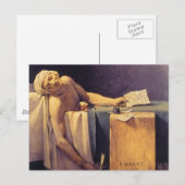 Carte Postale Jacques-Louis David Décès De Marat (Devant / Derrière)