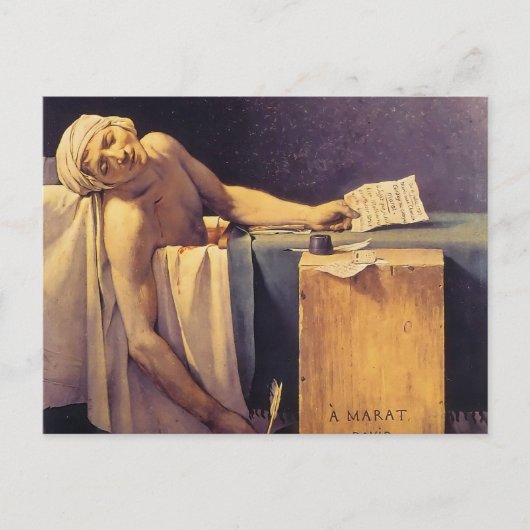 Carte Postale Jacques-Louis David Décès De Marat (Devant)