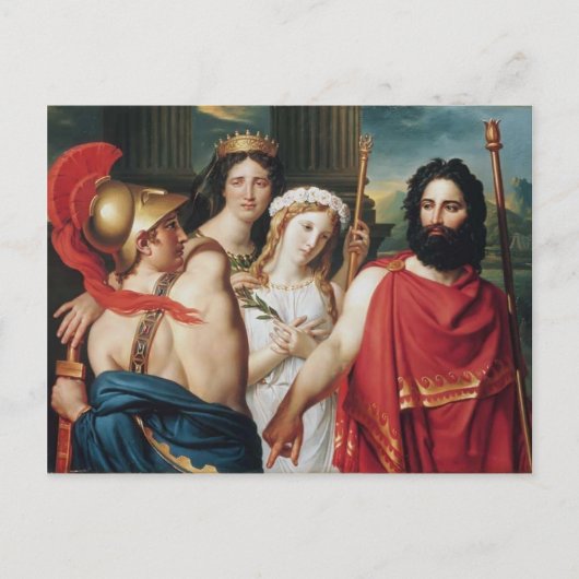 Carte Postale Jacques-Louis David - La colère d'Achille (Devant)
