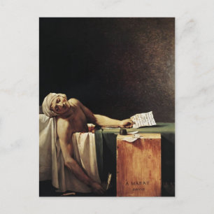 Carte Postale Jacques-Louis David - La mort de Marat