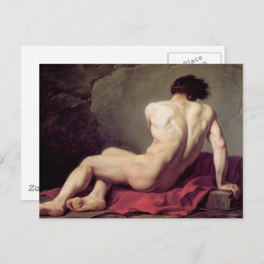 Carte Postale Jacques-Louis David - Patrocles (Devant / Derrière)