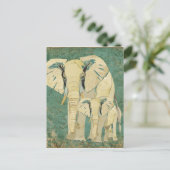 Carte postale Jade Eléphants blancs (Debout devant)