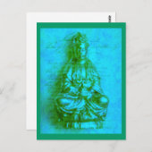 Carte postale Jade Kwan Yin (Devant / Derrière)