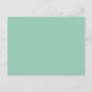 Carte Postale Jade Vert couleur solide