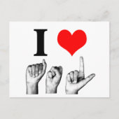 Carte Postale J'adore A-S-L (Devant)