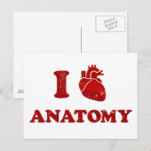 Carte Postale j'adore anatomy2 (Devant / Derrière)